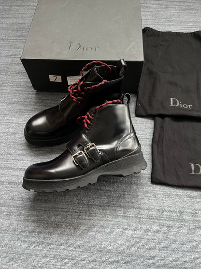 Dior Homme Red String Leather Boots