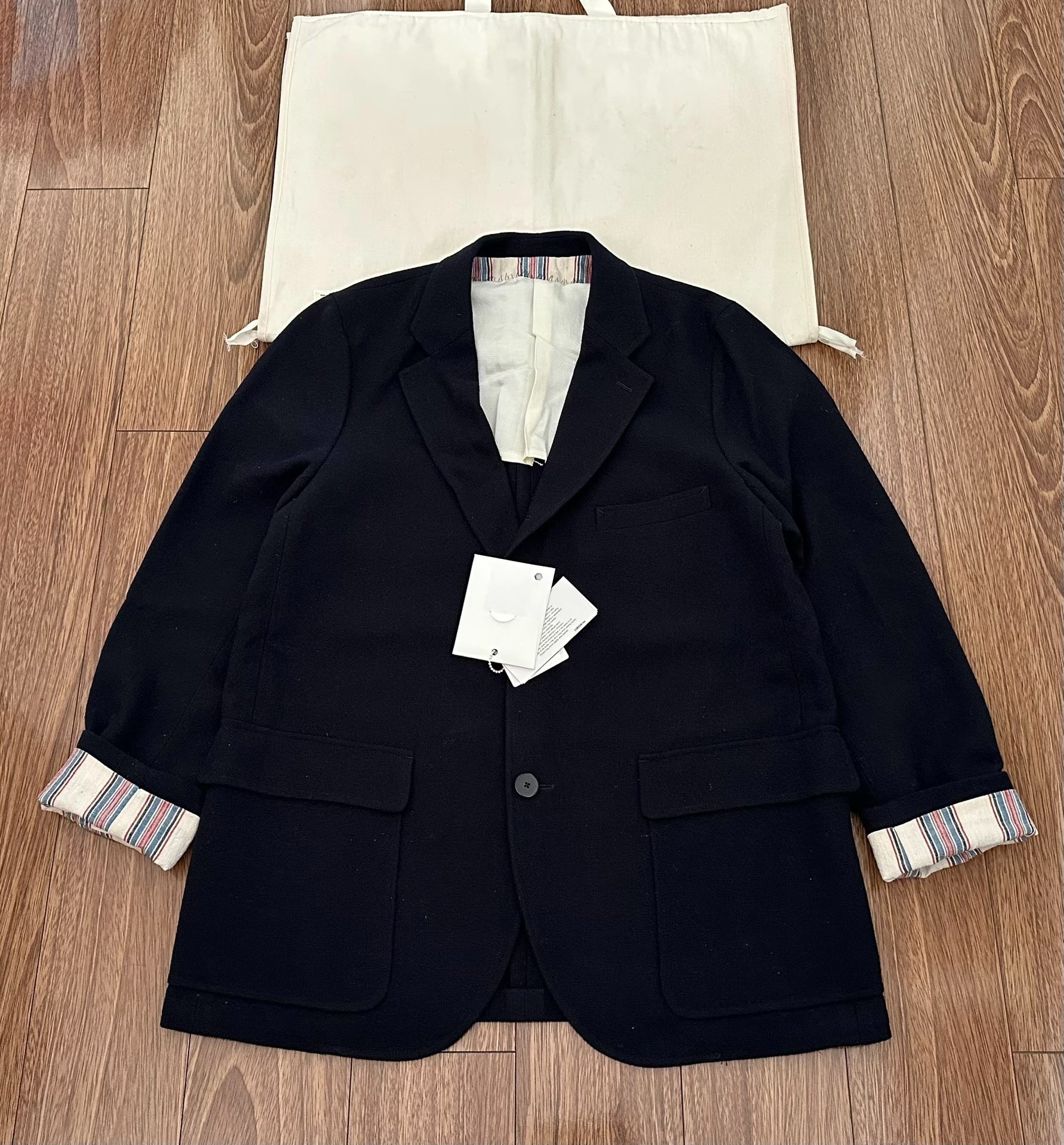 visvim 19ss verde blazer in navy