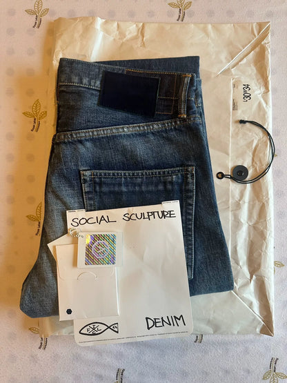 VISVIM Blue Distressed Denim Jeans W34L30