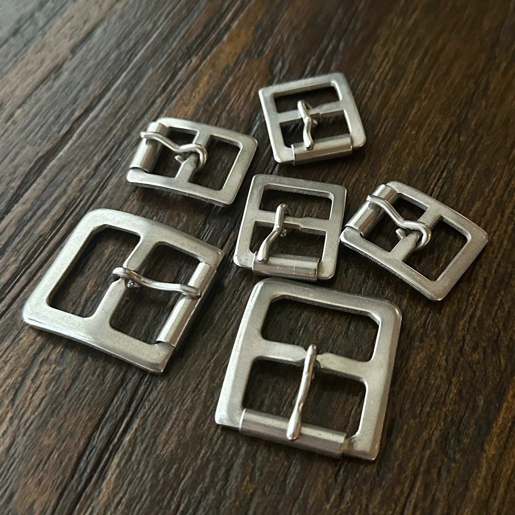 Wesco Boss Silver Double Belt Buckles