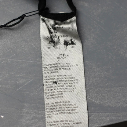rick owens black waxed denim pants
