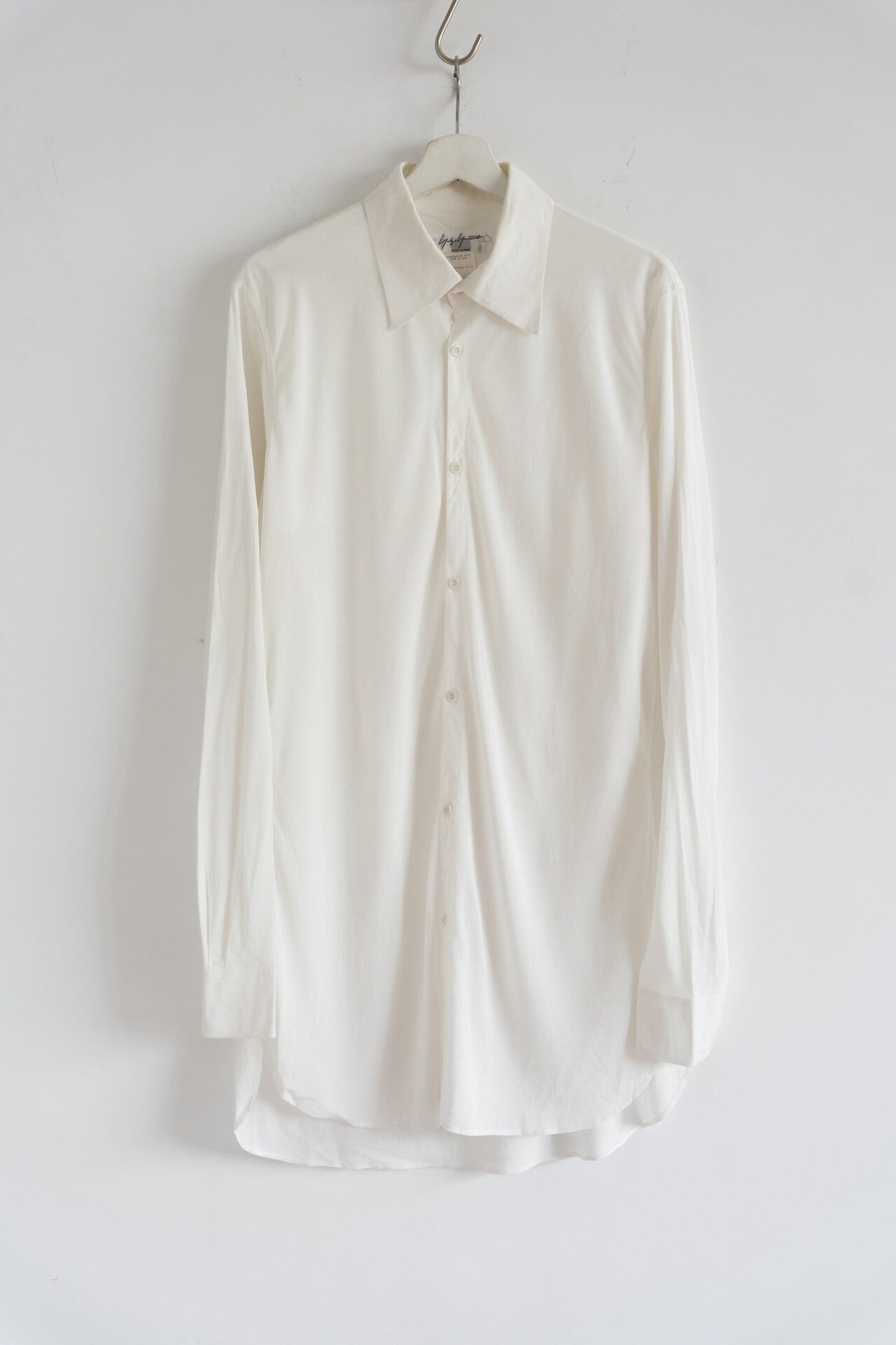 Yohji Yamamoto 03AW Curved Cut Rayon Shirt