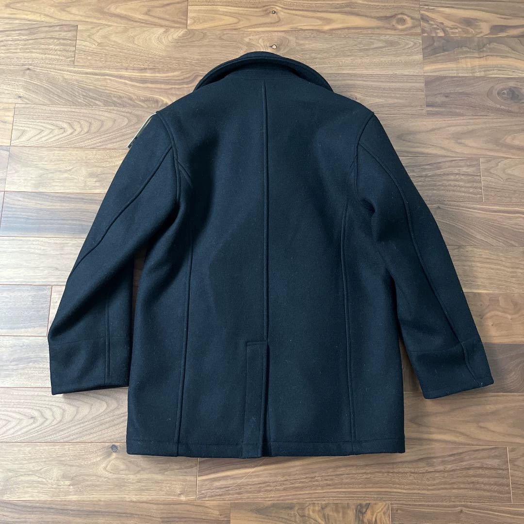 neighborhood wool double-breasted peacoat