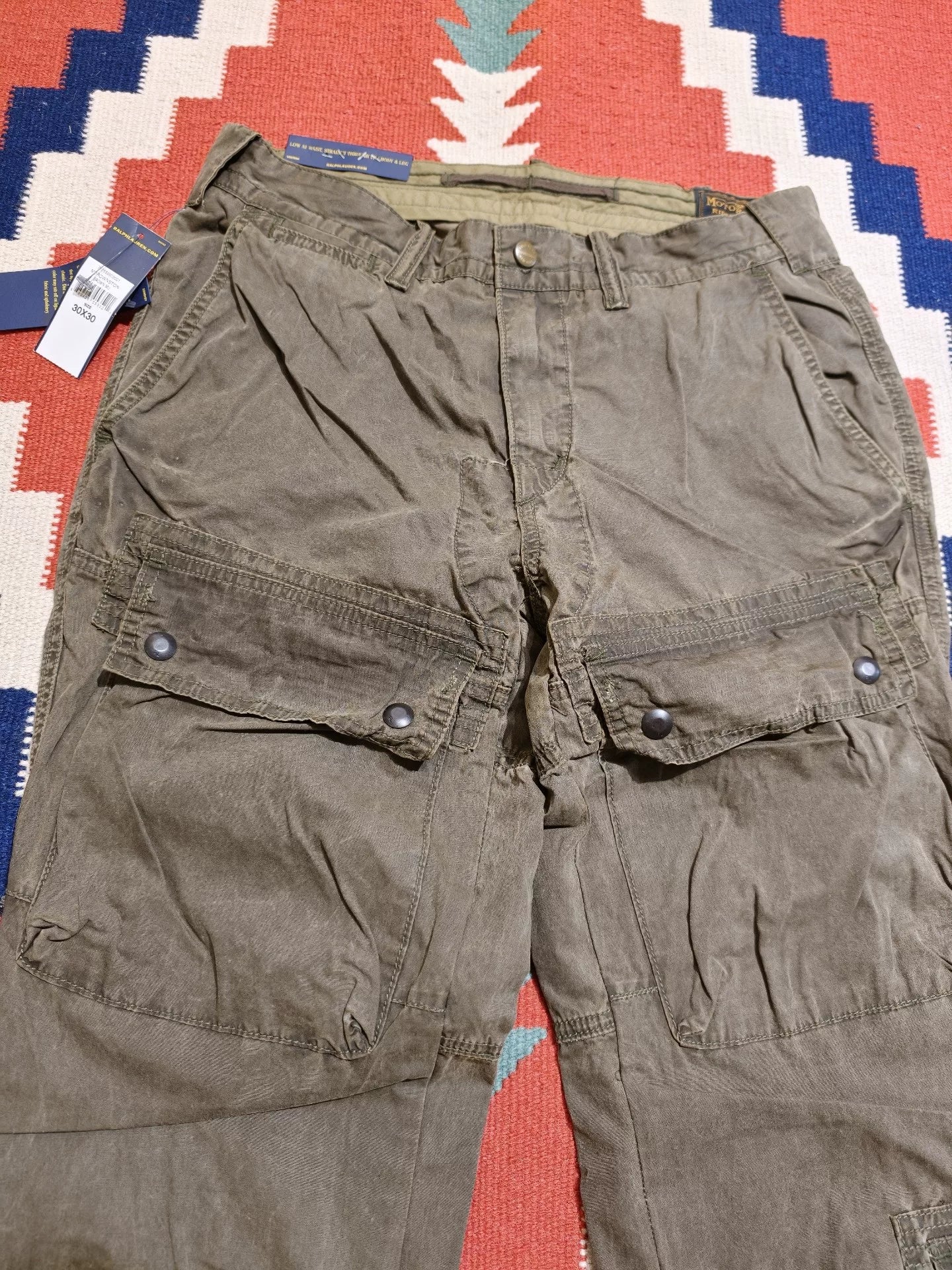 RRL Limited Edition Waxed Cotton Pants