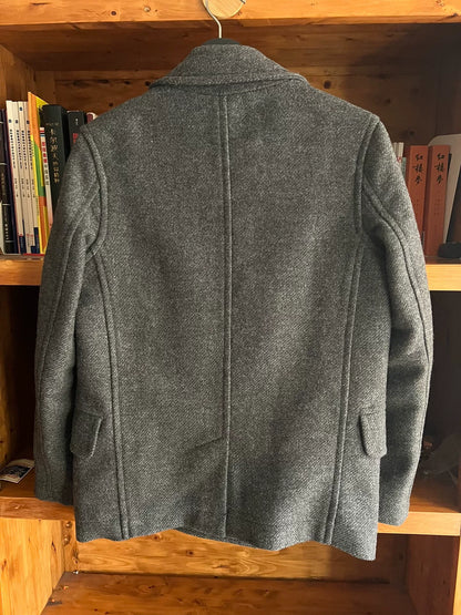 gray wool coat by margaret howell