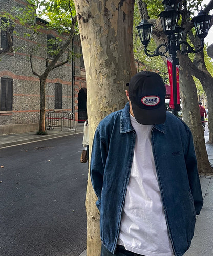 neighborhood dad cap in black color