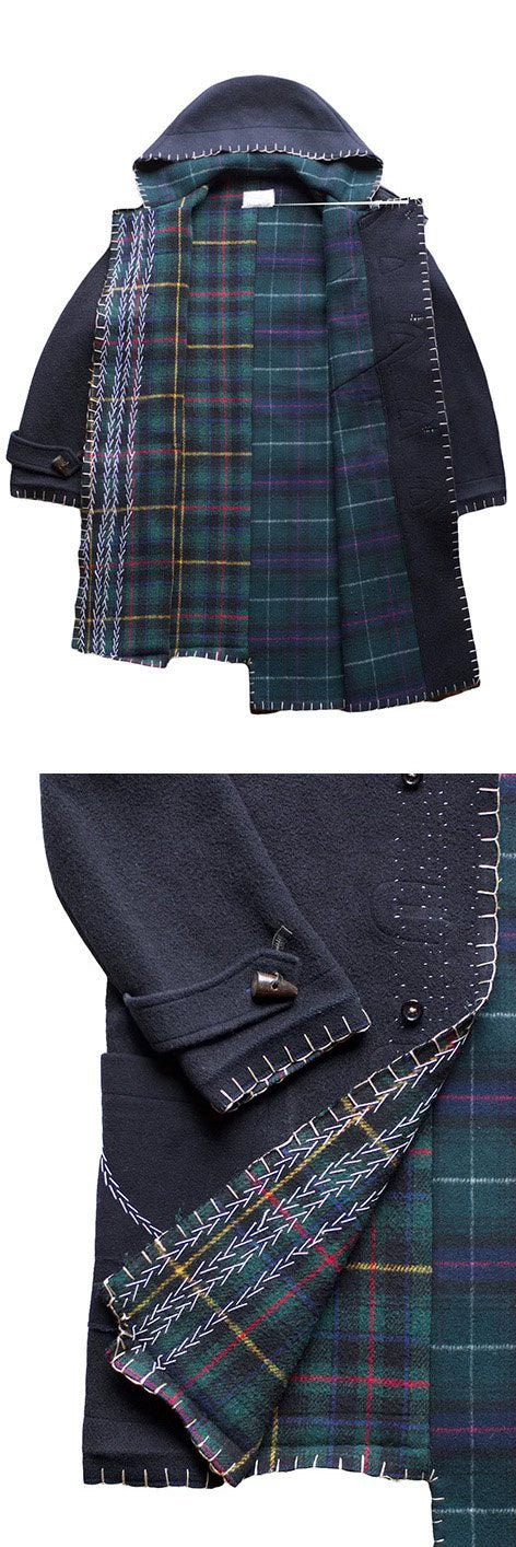 porter classic custom duffle coat navy