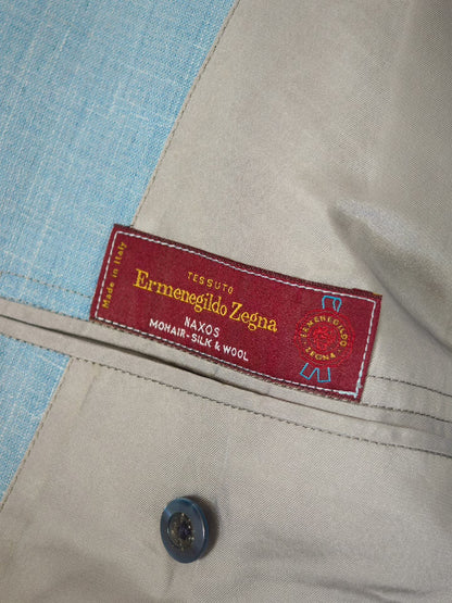 Zegna Custom Lightweight Blue Suit