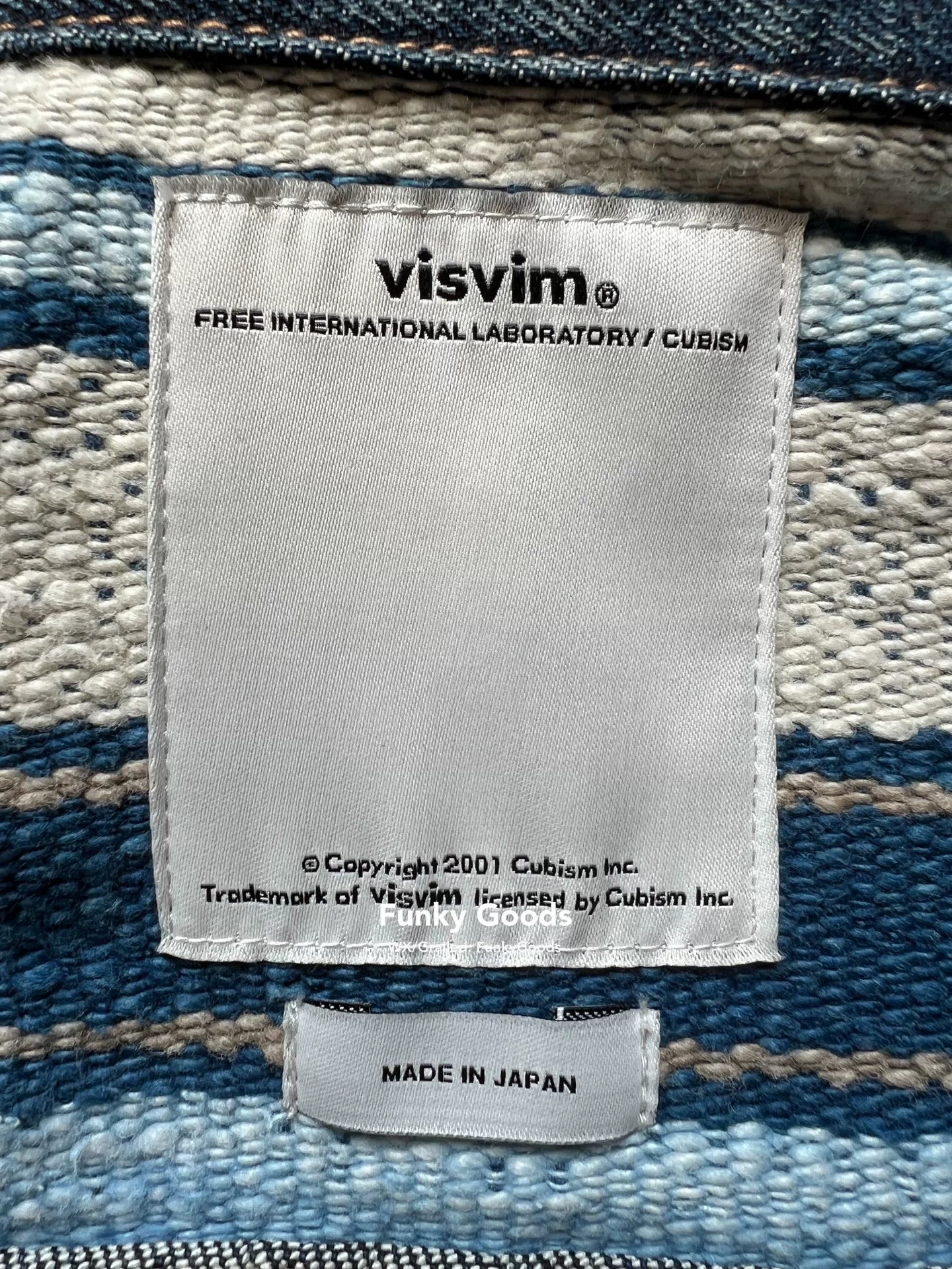 Visvim 101 Jkt Indigo Stripe Tokyo Exclusive