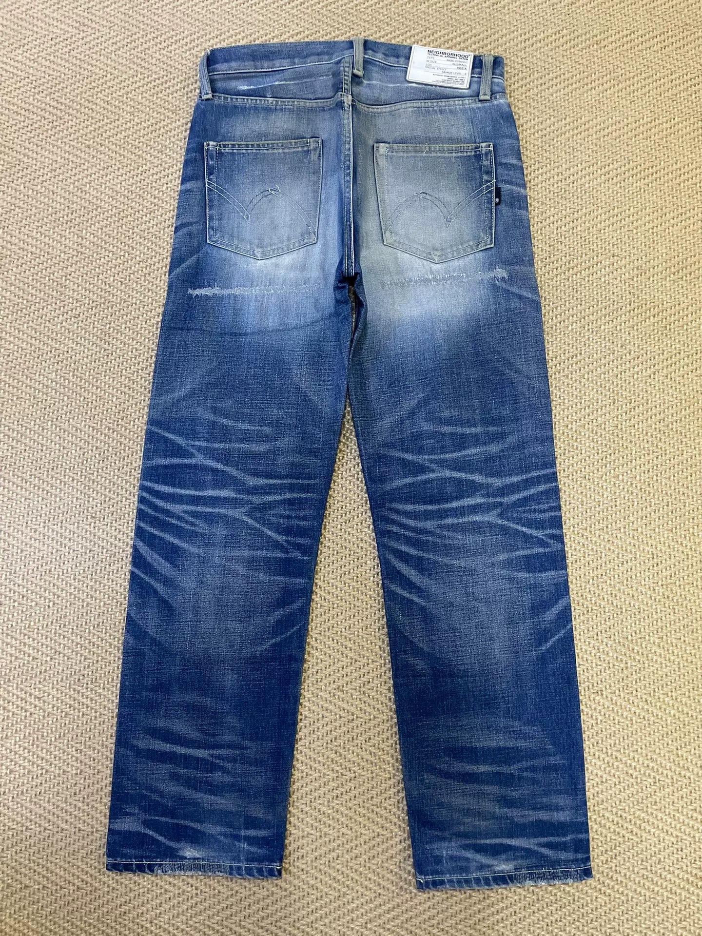 NEIGHBORHOOD 06 KNEEL Distressed Jeans