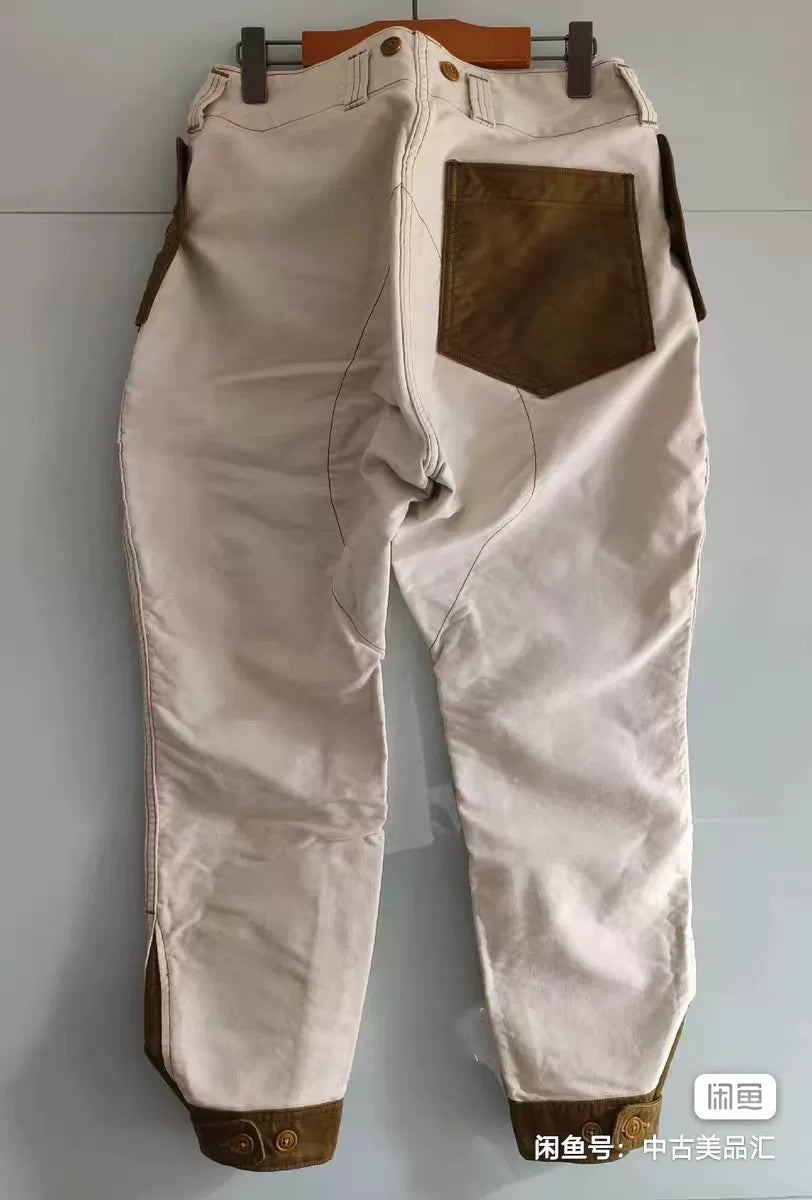 Freewheelers S-3 Flying Trousers in White