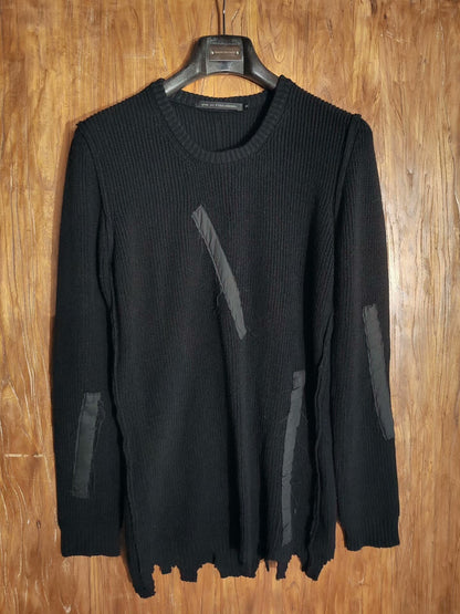 YUKIO MISHIMA Black Knit Sweater