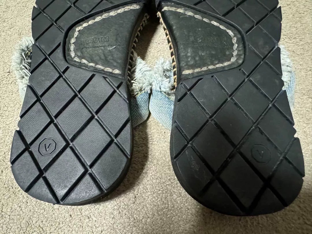 VISVIM Lama Sandal Folk Black