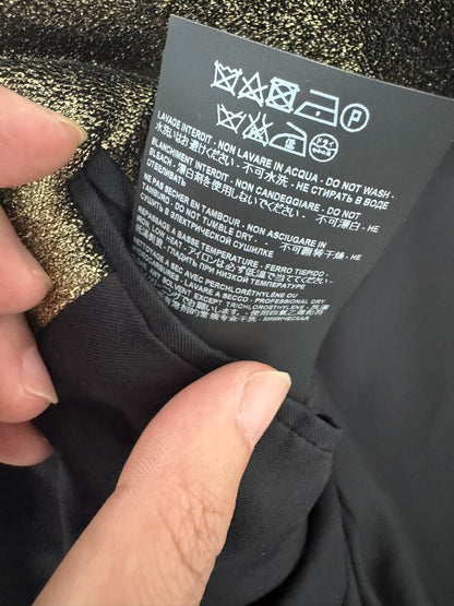 Saint Laurent Gold Glitter Blazer 44