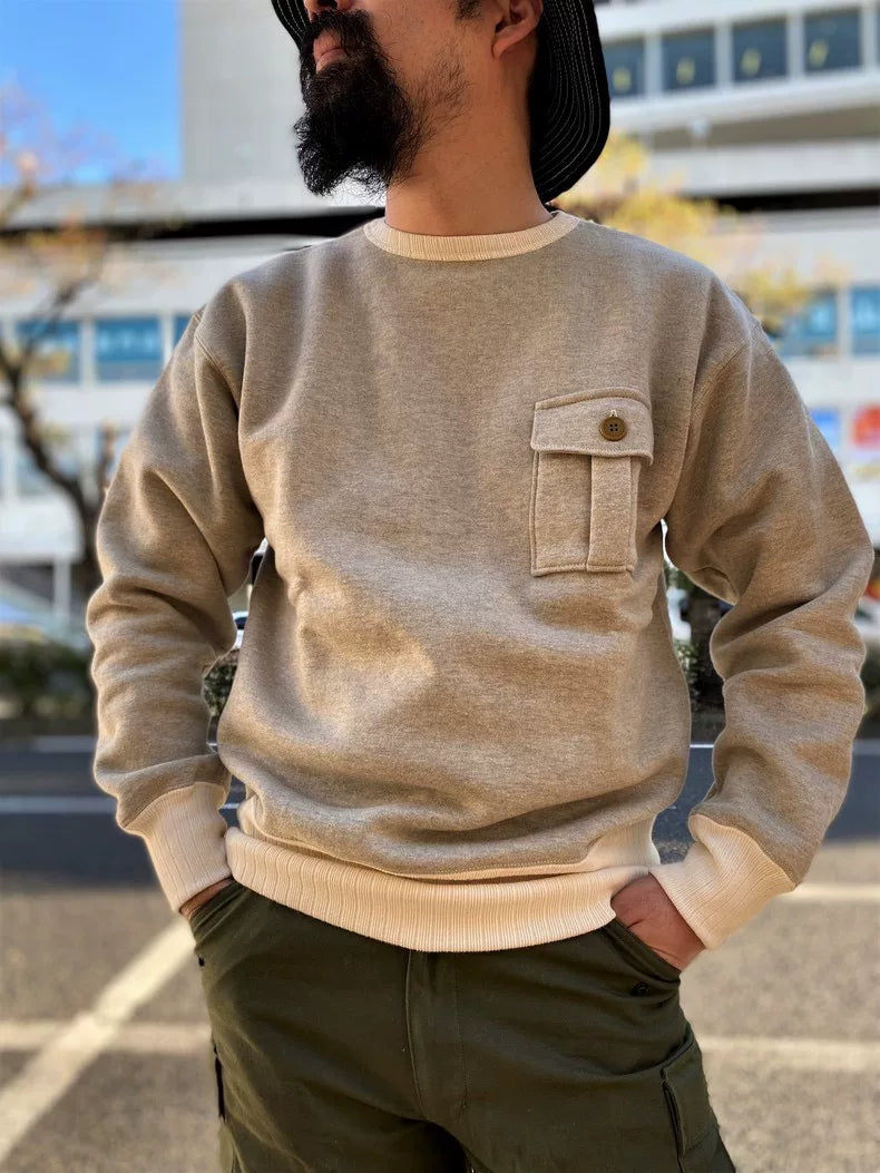 The Real Mccoy's Military Pocket Sweater