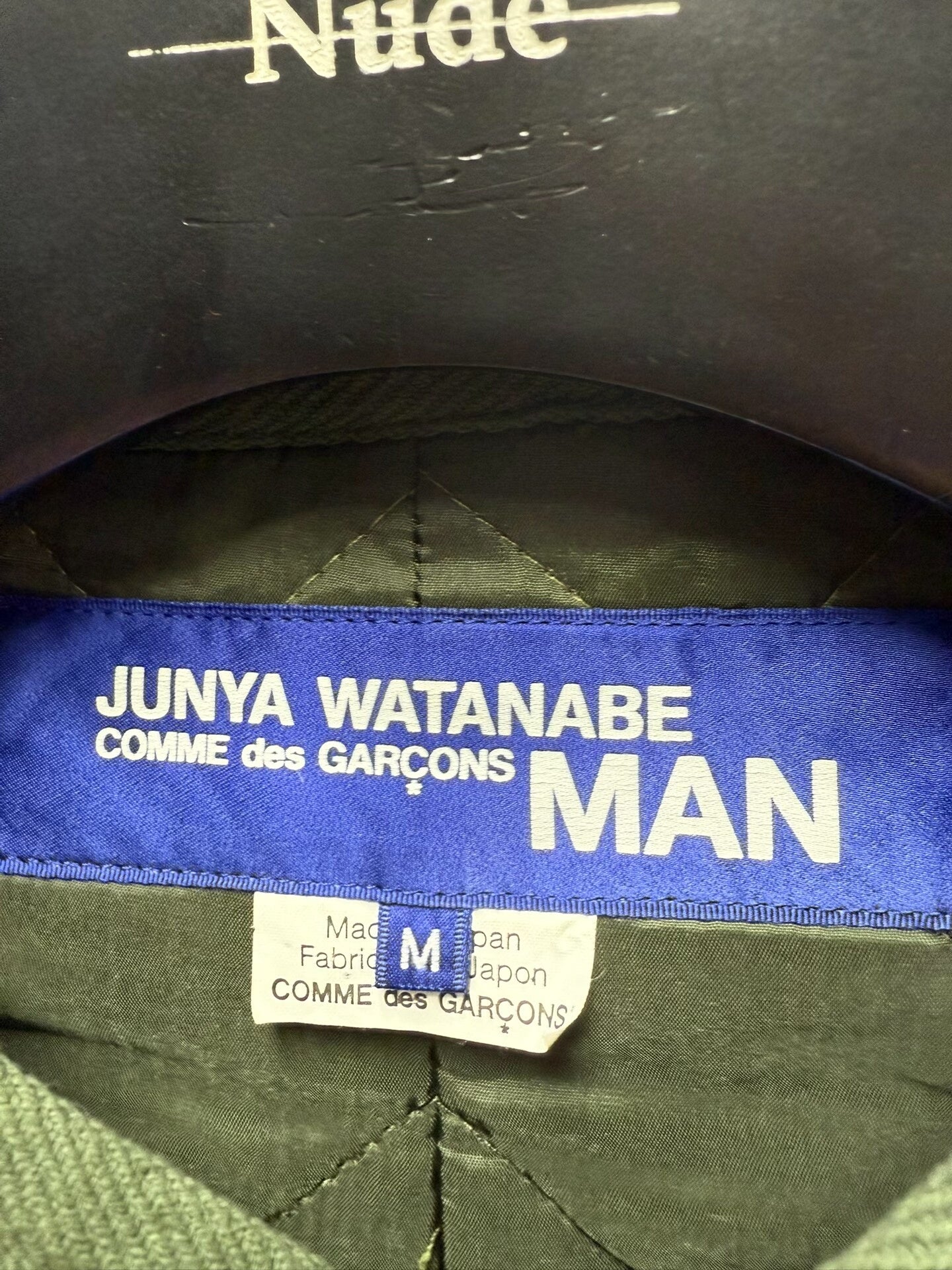 junya watanabe striped cotton jacket