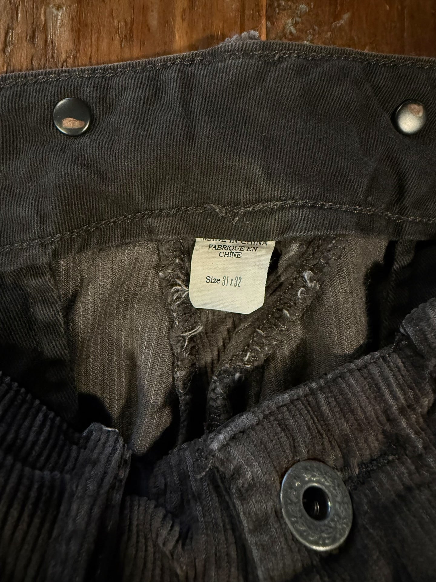 RRL Dark Brown Corduroy Cargo Pants