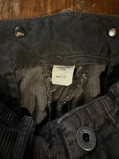 RRL Dark Brown Corduroy Cargo Pants