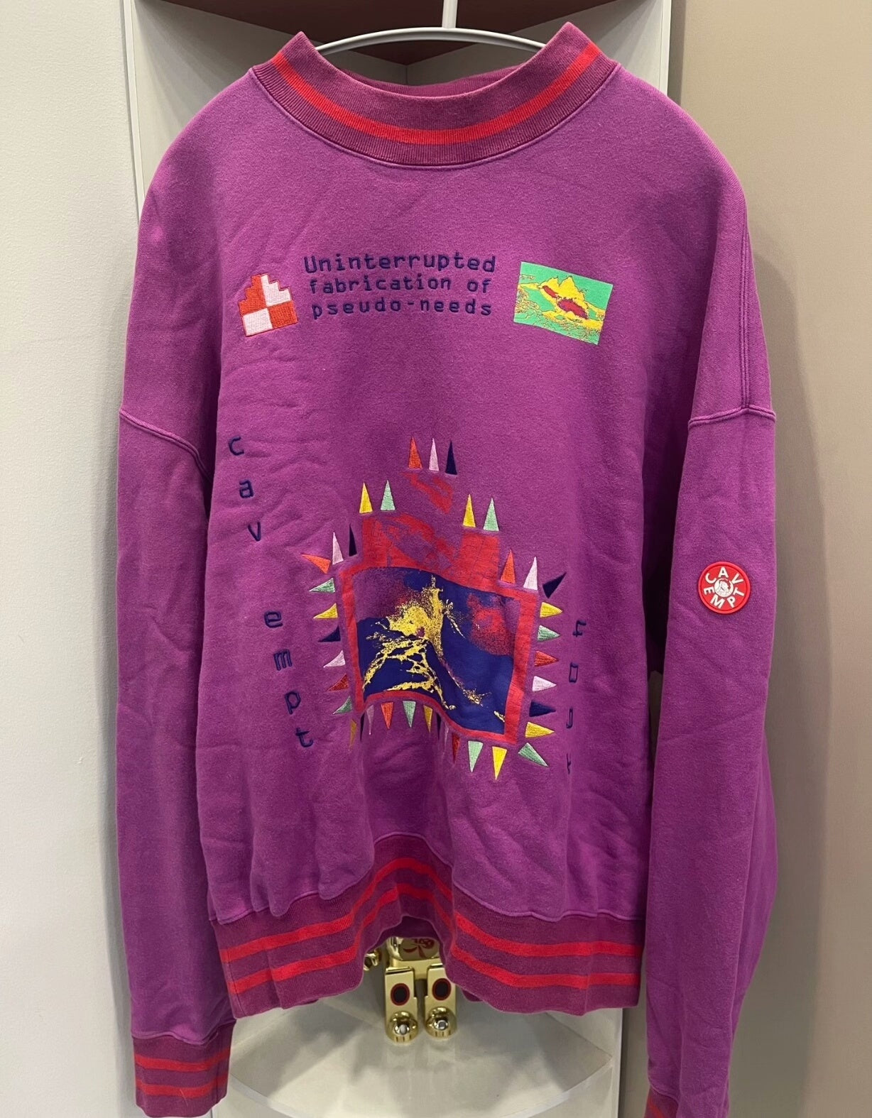 c.e cavempt uninterrupted embroidered sweatshirt