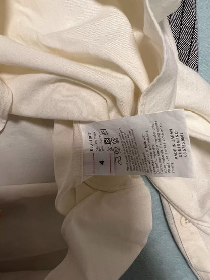 visvim Cream Shirt with Dark Sleeves