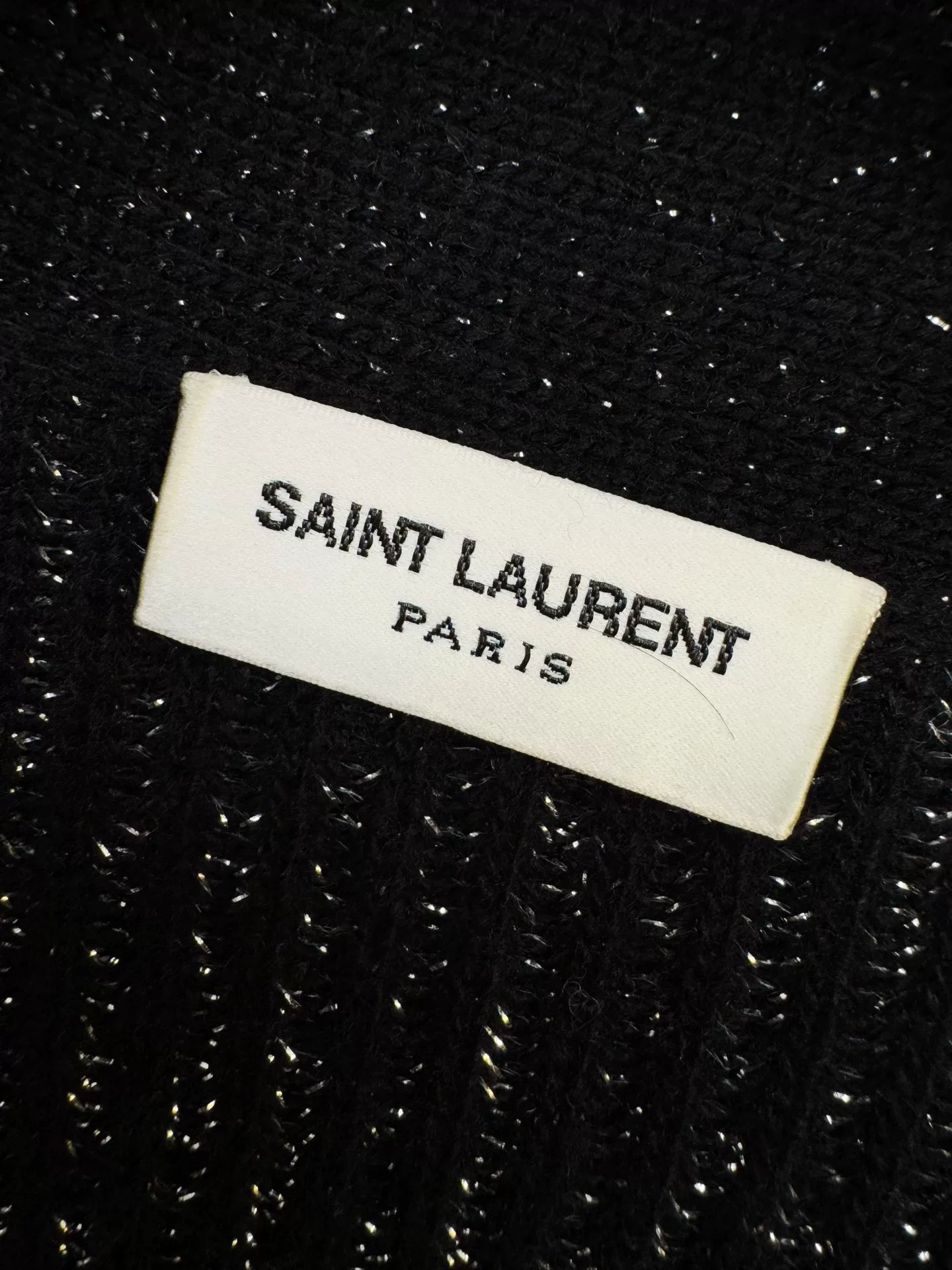 Saint Laurent Black Knit Cardigan