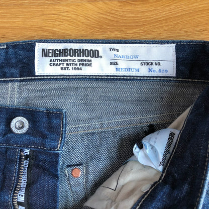 NEIGHBORHOOD 2019SS Washed Straight Jeans