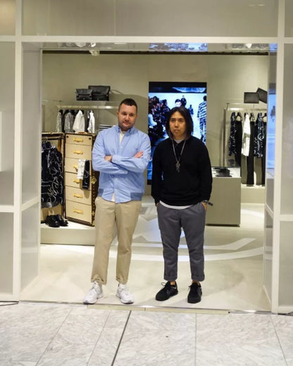 casual denim pants by vanquish & fragment