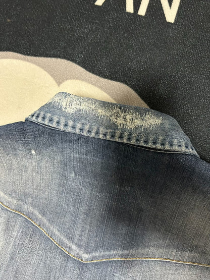 dsquared2 Men's Denim Shirt with Unique Details