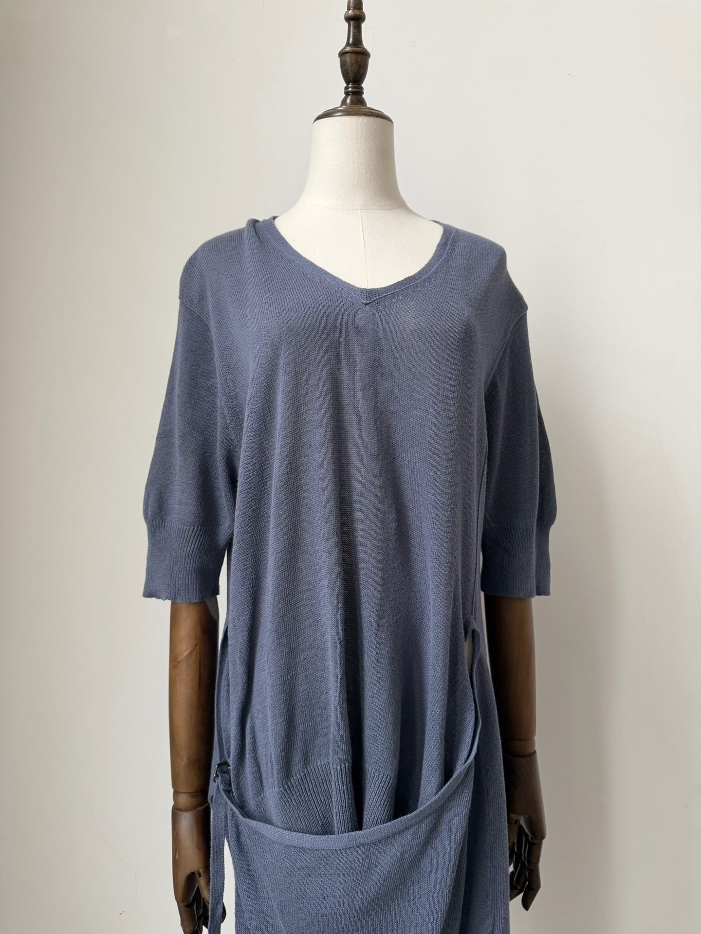 Yohji Yamamoto Y's Gray-Blue Knit Top