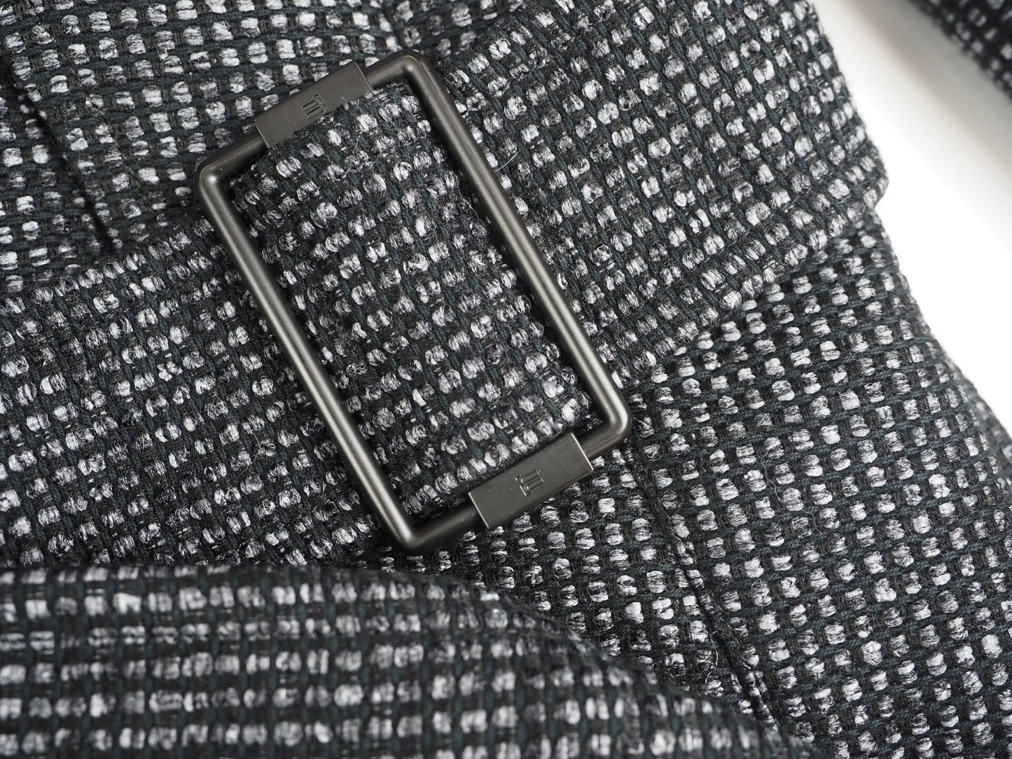 Balenciaga FW13 Black Gray Blend Coat