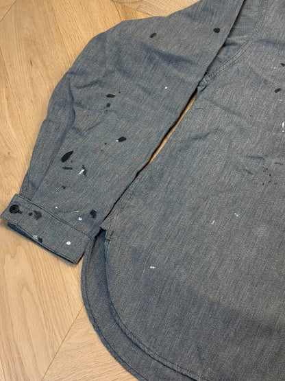 VISVIM 1910 P.O. Gray Paint Splatter Shirt