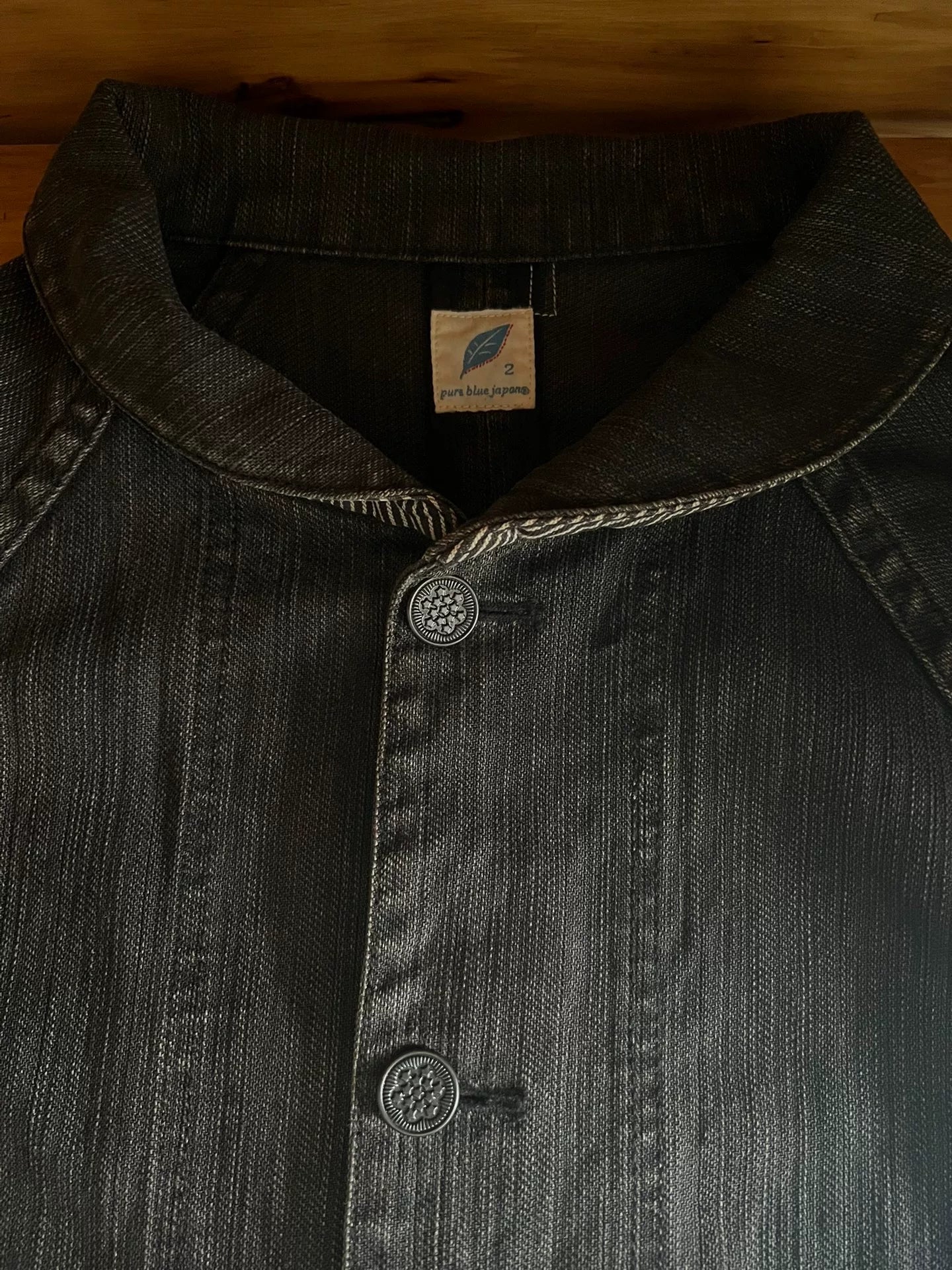 pure blue japan thick jacket with unique design