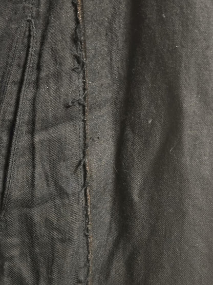 Ziggy Chen 21AW Black Distressed Wool Blazer