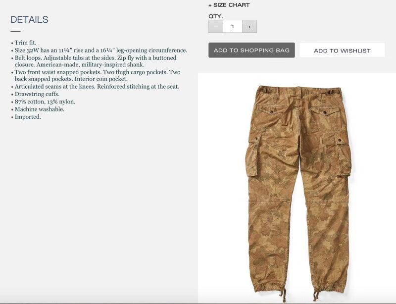 Rare Vintage Camo Cargo Pants