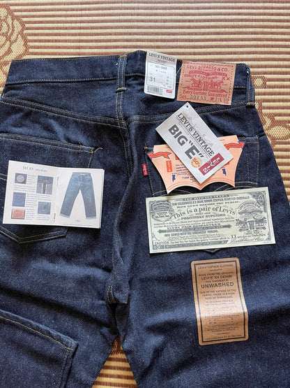 Levi's LVC 501XX Raw Denim Jeans
