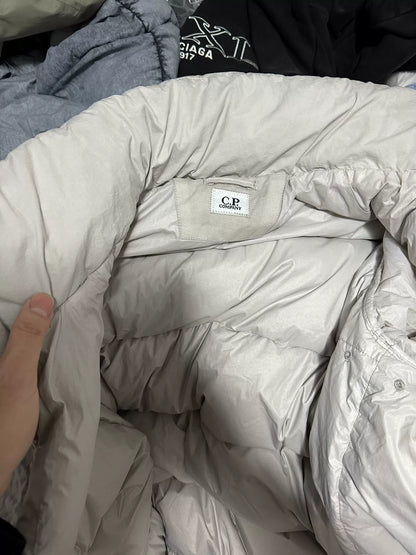 CP Company 23FW Light Gray Down Jacket