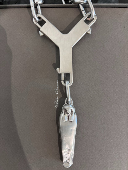 Rick Owens RO Pharaoh Coffin Triangle Necklace