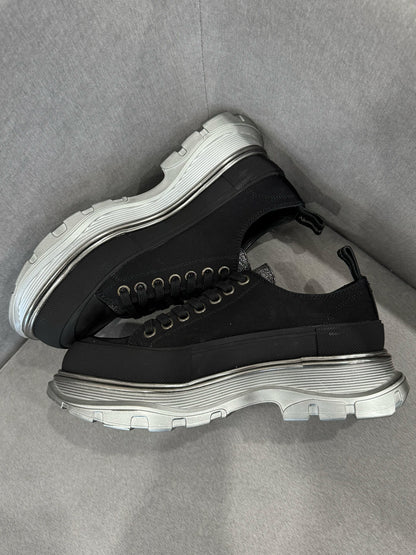 alexander mcqueen black platform shoes size 40