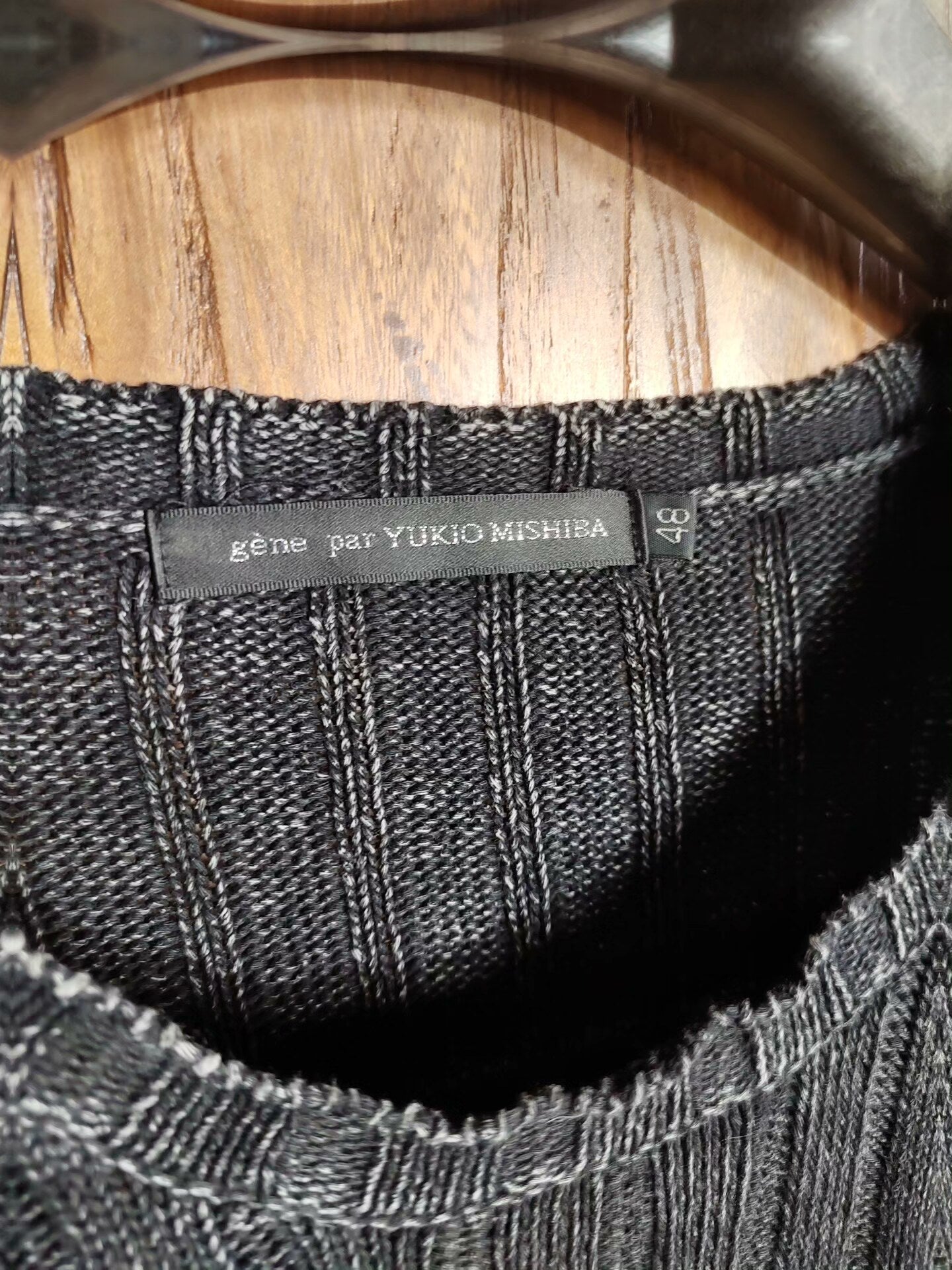 YUKIO MISHIBA Gray Knit Sweater