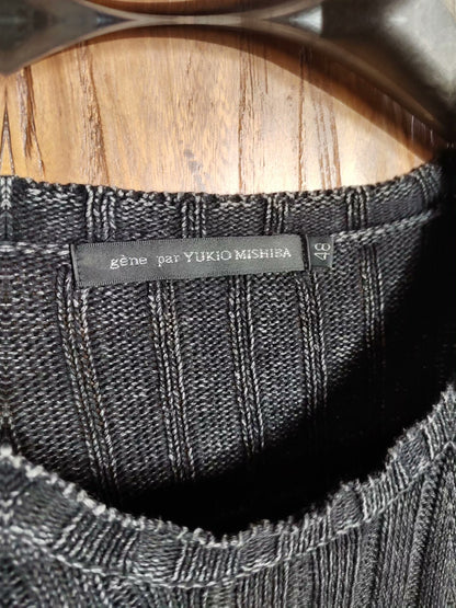 YUKIO MISHIBA Gray Knit Sweater