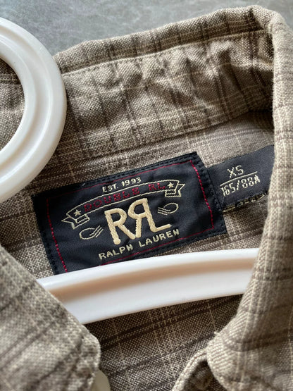 RRL Long Sleeve Shirt in Brown Tones