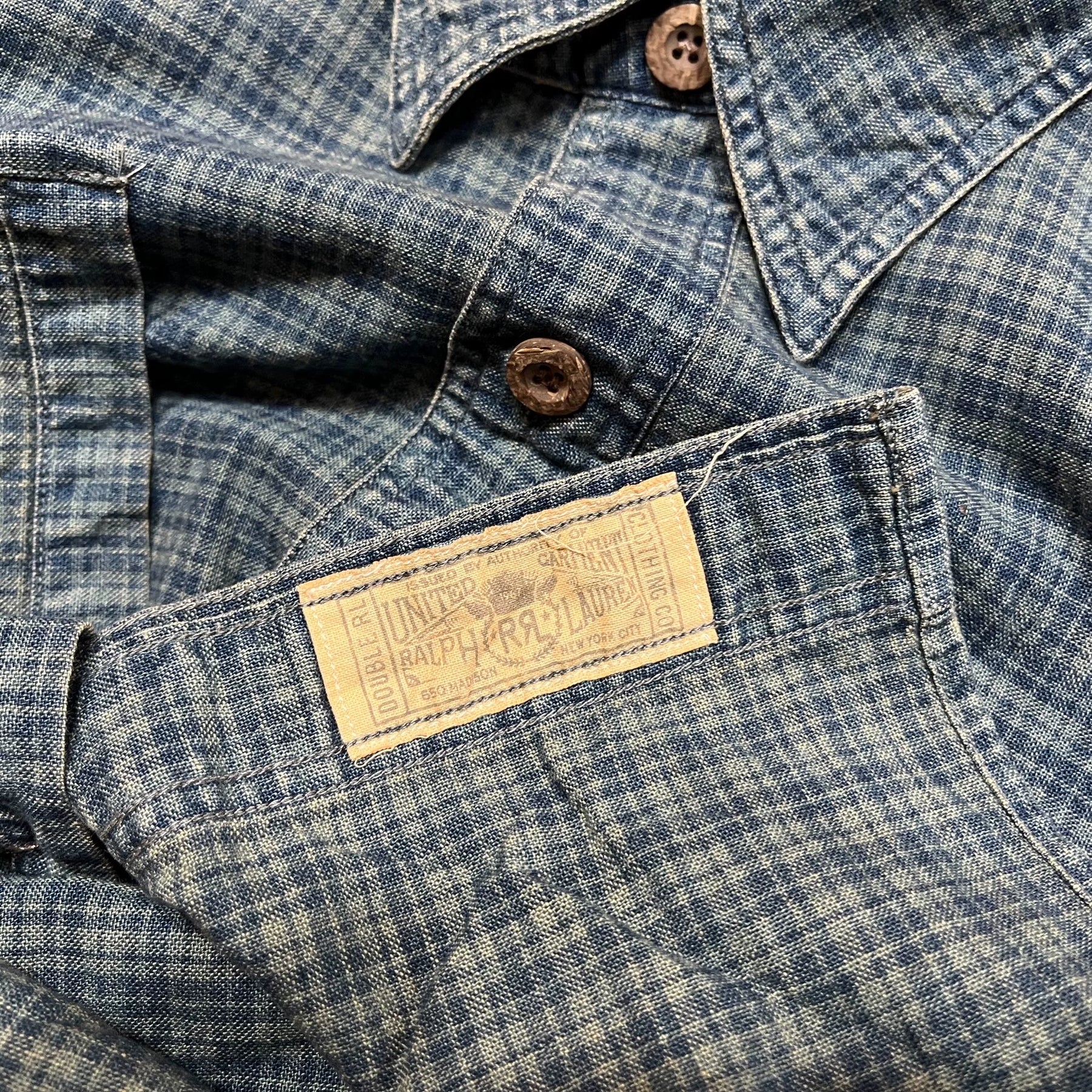 RRL Indigo Check Shirt