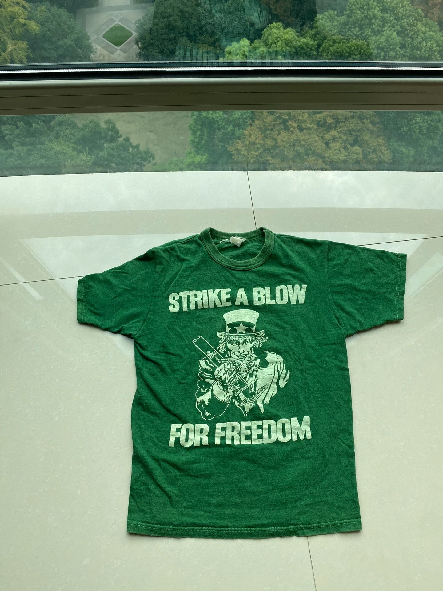 strike a blow for freedom green tee