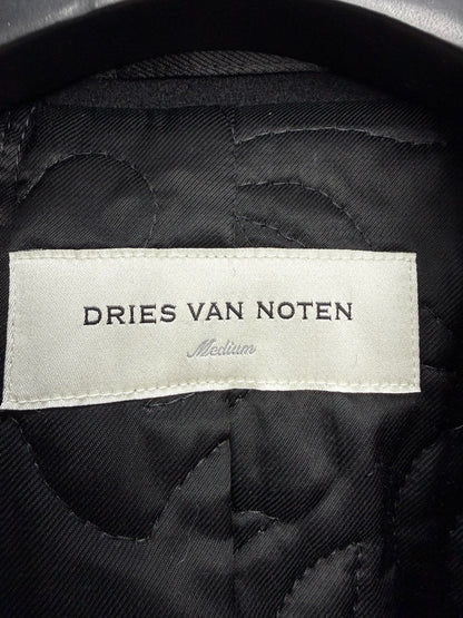 Dries van Noten Round Shoulder Wool Coat