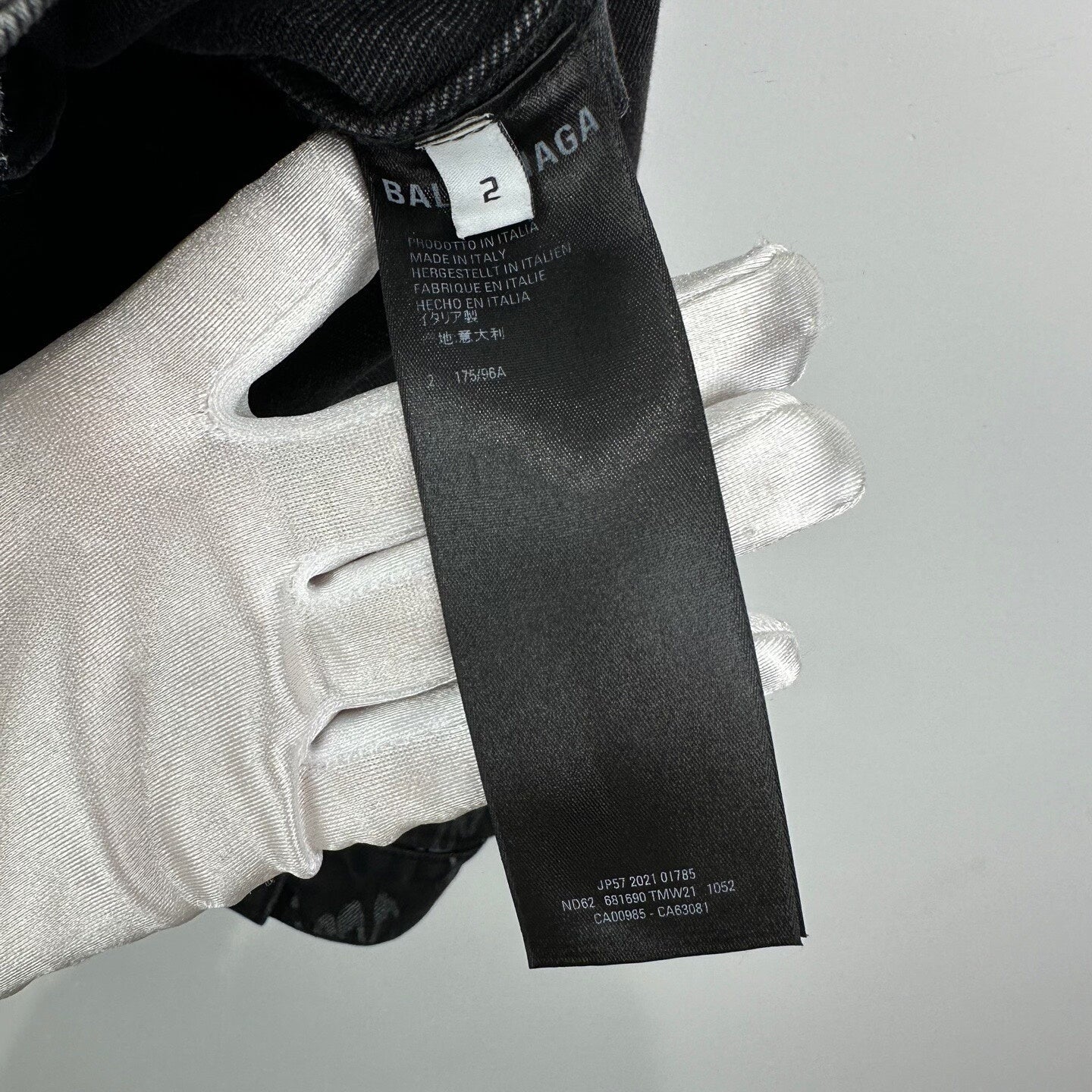 Balenciaga Oversized Denim Jacket with Logo