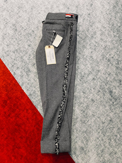 Thom Browne Low Rise Wool Suit Trousers