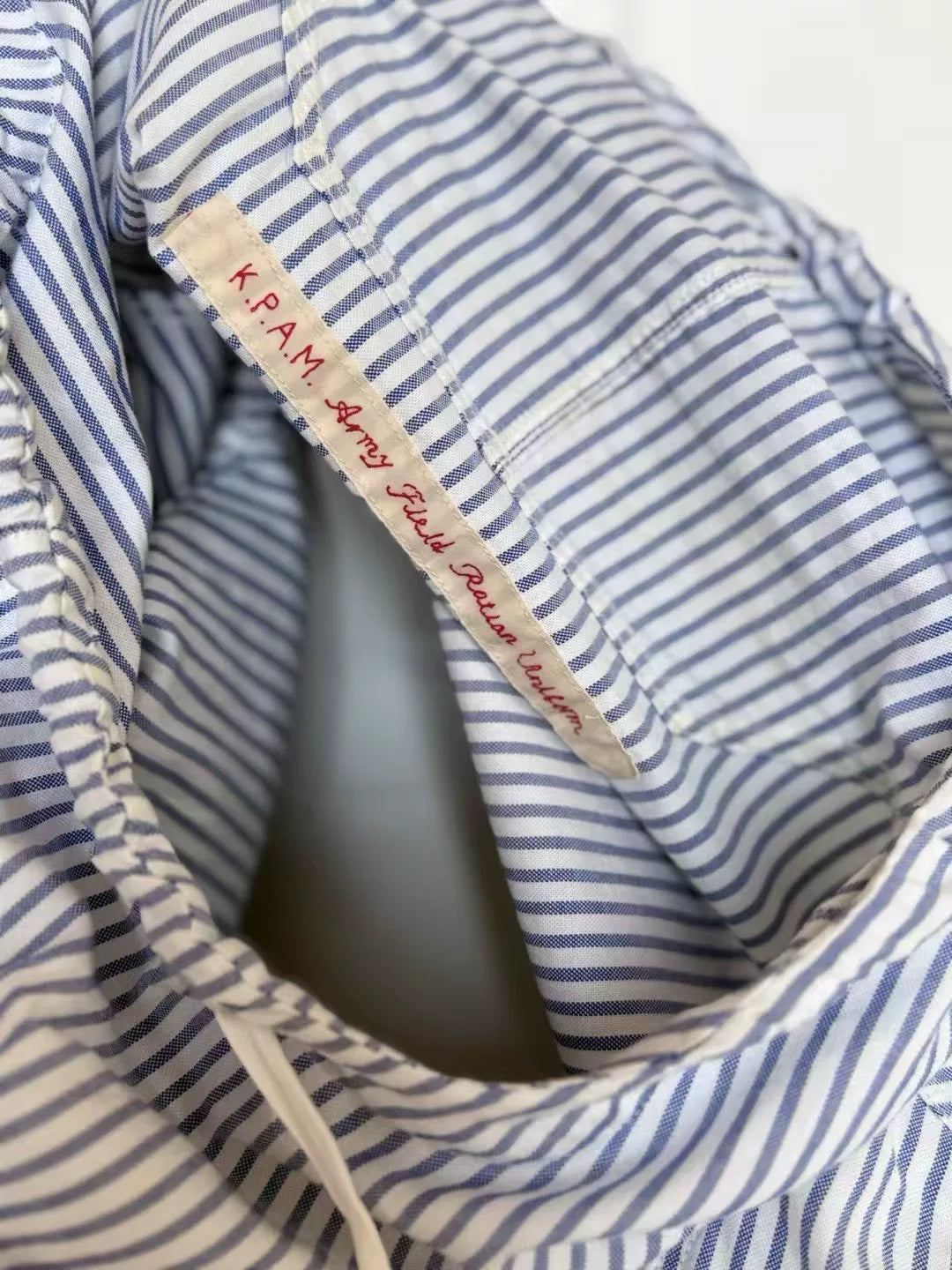 Kapital Navy Stripe Shirt Sweatshirt