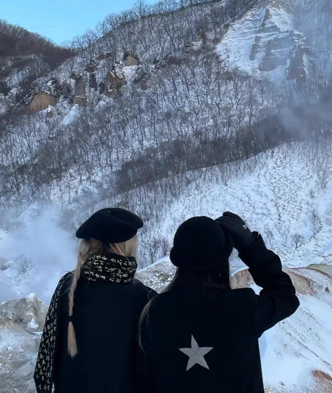 black wool baroque star jacket