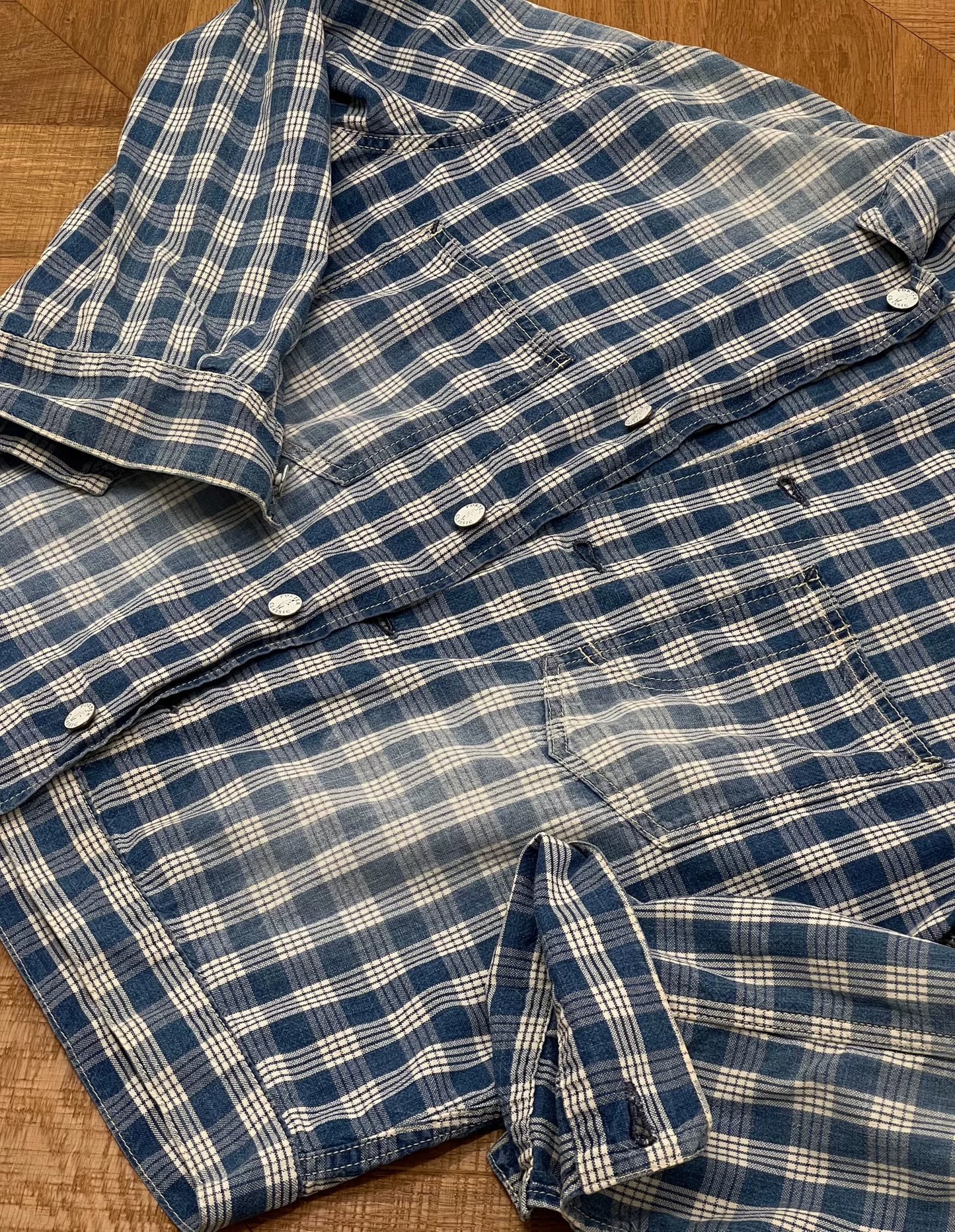 Porter Classic Indigo Check Work Jacket