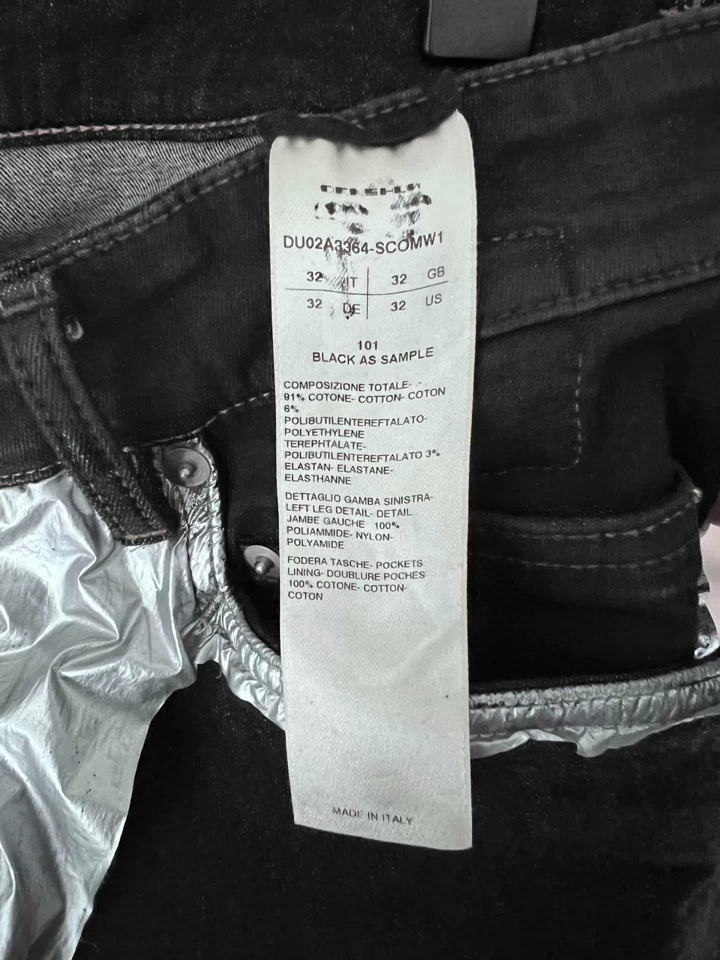 rick owens drkshdw patchwork denim pants